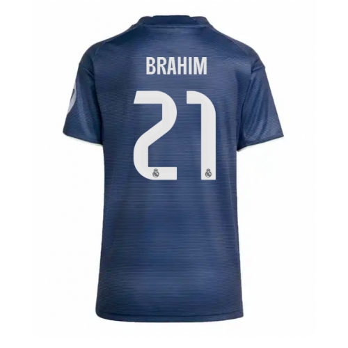 Billige Fotballdrakt Real Madrid Brahim Diaz #21 Replika Bortedrakt Dame 2025-26 Kortermet Billige Fotballdrakt Real Madrid Brahim Diaz #21 Replika Bortedrakt Dame 2025-26 Kortermet